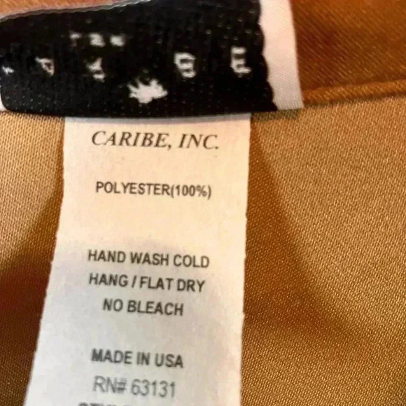 Caribe USA Women's XL Camel Color Blazer/Jacket Velvety Artsy Lined Long Swingy - Picture 3 of 6